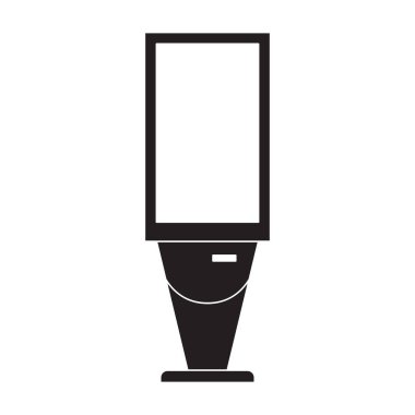 Terminal banka vektörü siyah simge. Beyaz arka planda vektör illüstrasyon banka kartı. Terminal ödemenin izole siyah illüstrasyon simgesi.