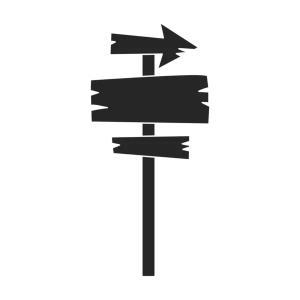 Poteau en bois vecteur icône noire. Illustration vectorielle bois sur fond blanc. Isolée icône d'illustration noire de poteau en bois. — Image vectorielle
