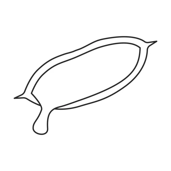 Ikona wektora aloesu. Wektor ilustracji roślin na białym tle. Izolowany zarys ilustracji ikona aloesu . — Wektor stockowy