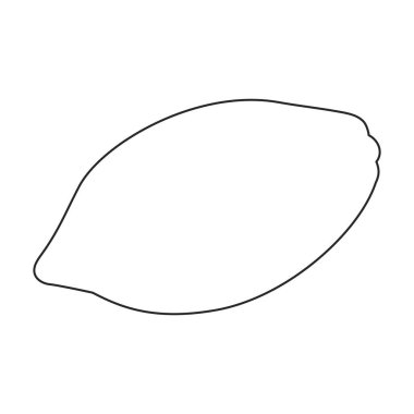 Cocoa bean vector outline icon. Vector illustration cacao on white background. Isolated outline illustration icon of cocoa bean .