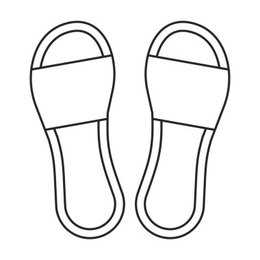 Flop flip vektör simgesi. Taslak vektör simgesi beyaz arkaplan kapağında izole edildi.