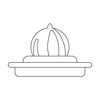 Çeşme su vektörü ana hatları simgesi. Beyaz arkaplanda vektör illüstrasyon şelalesi. Çeşme suyunun izole edilmiş taslak çizim simgesi .