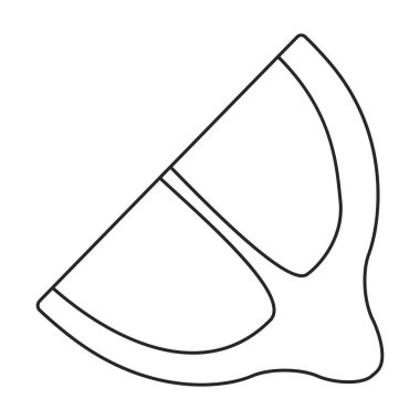 Limon vektör taslak simgesi. Beyaz arka planda vektör illüstrasyon narenciyesi. İzole edilmiş taslak çizimi limon resimleme simgesi .