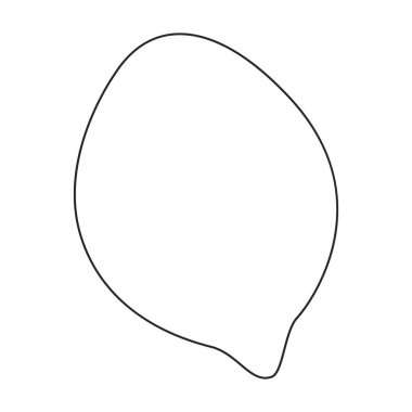 Limon vektör taslak simgesi. Beyaz arka planda vektör illüstrasyon narenciyesi. İzole edilmiş taslak çizimi limon resimleme simgesi .