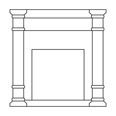 Isıtıcı vektör ana hatları simgesi. Beyaz arkaplanda vektör illüstrasyon kazanı. Isıtıcının izole edilmiş taslak resimleme simgesi .