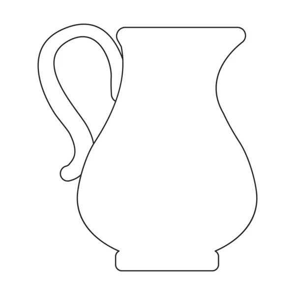 Icône vectorielle de lait.Décrivez l'icône vectorielle isolée sur du lait de fond blanc. — Image vectorielle