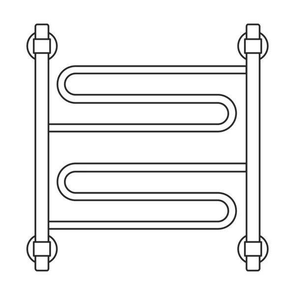 Värmare vektor kontur ikon. Vektor illustration panna på vit bakgrund. Isolerad kontur illustration ikon av värmaren . — Stock vektor