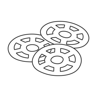 Makarna vektör ana hatları simgesi. Beyaz arka planda vektör illüstrasyon spagettisi. İzole edilmiş ana hatlı makarna çizimi simgesi.