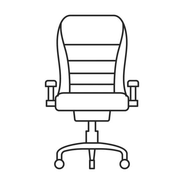 Szék iroda vektor vázlat ikon. Vektor illusztráció fotel fehér háttér. Elszigetelt vázlat illusztráció ikon szék iroda. — Stock Vector