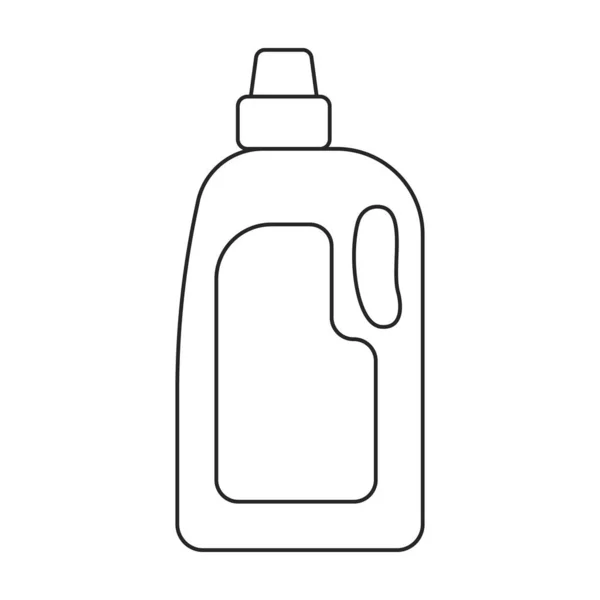 Icono de contorno de vector de detergente. Polvo de ilustración vectorial para lavandería sobre fondo blanco. Icono de ilustración de esquema aislado de detergente. — Archivo Imágenes Vectoriales