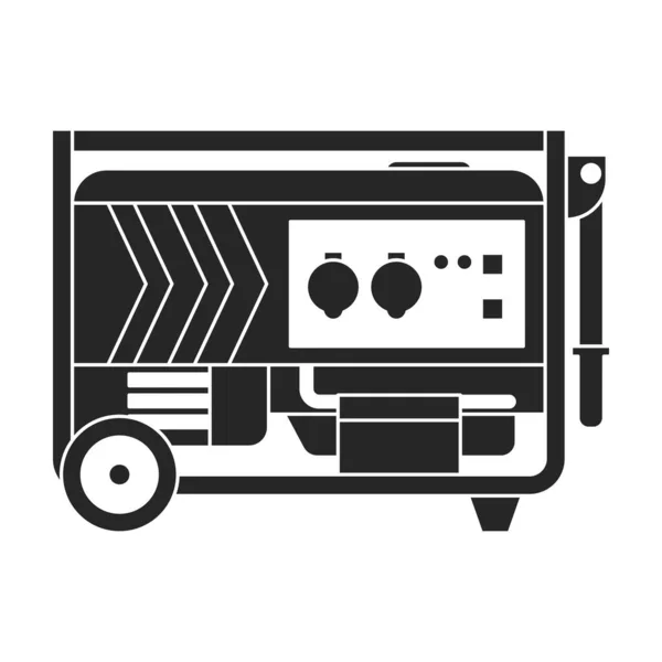 Icono de vector de generador icon.Black aislado en el generador de fondo blanco. — Vector de stock