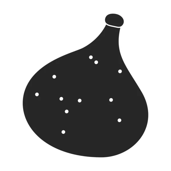 Icône vectorielle fig. Icône vectorielle noire isolée sur fond blanc fig. — Image vectorielle