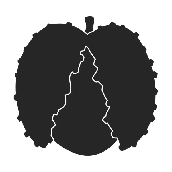 Lychee vector icon.Black vector icon 흰색 배경 lychee 에 분리되어. — 스톡 벡터