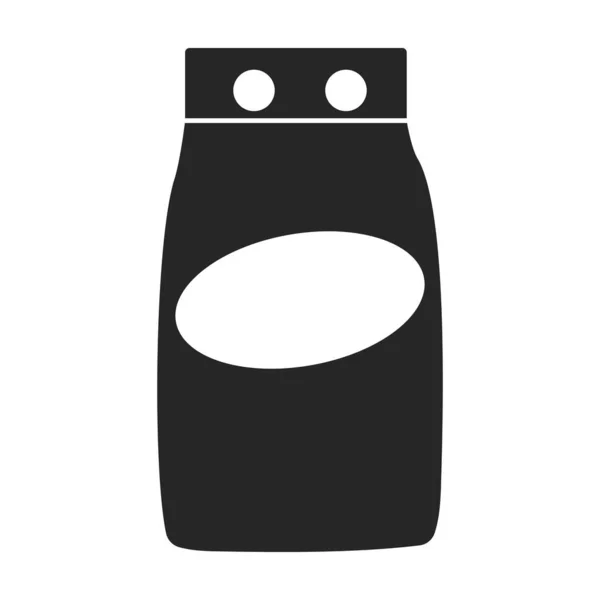 Detergent vector icon.Black vector pictogram geïsoleerd op witte achtergrond detergent. — Stockvector