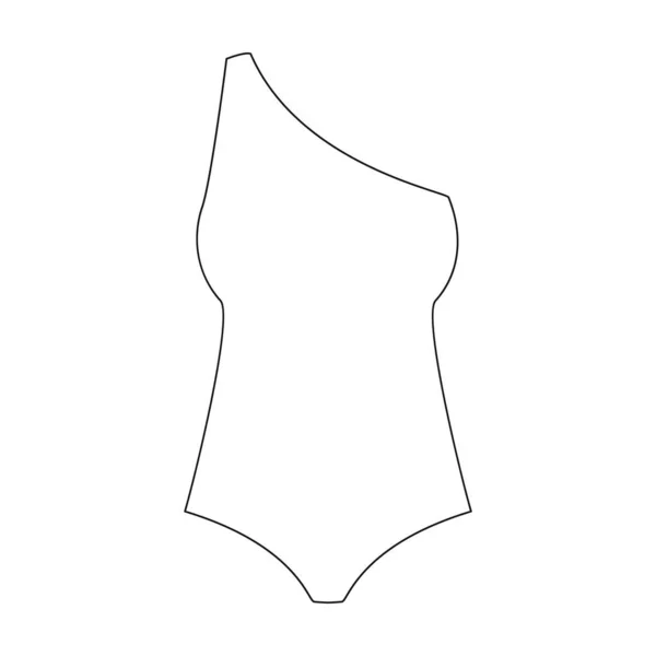 Ikona vektoru spodního prádla.Obrys vektor ikona izolované na bílém pozadí spodní prádlo. — Stockový vektor