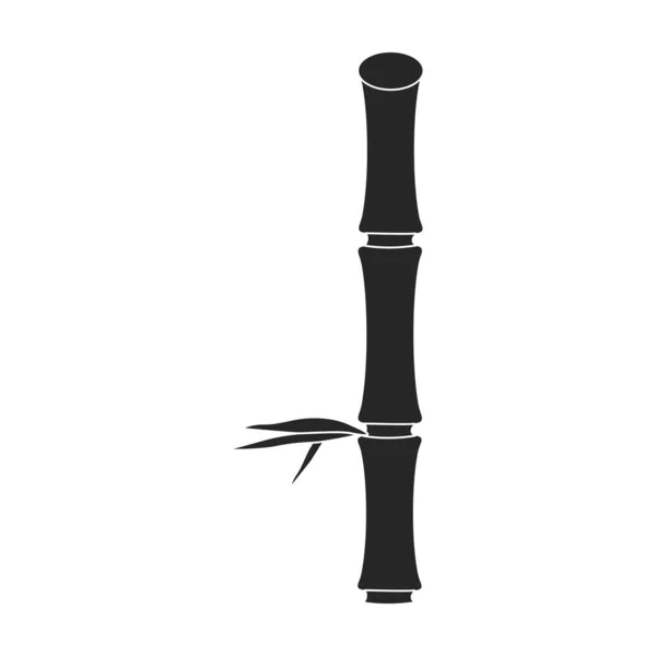 Ícone de vetor de bambu icon.Black vetor isolado no fundo branco bambu. —  Vetores de Stock