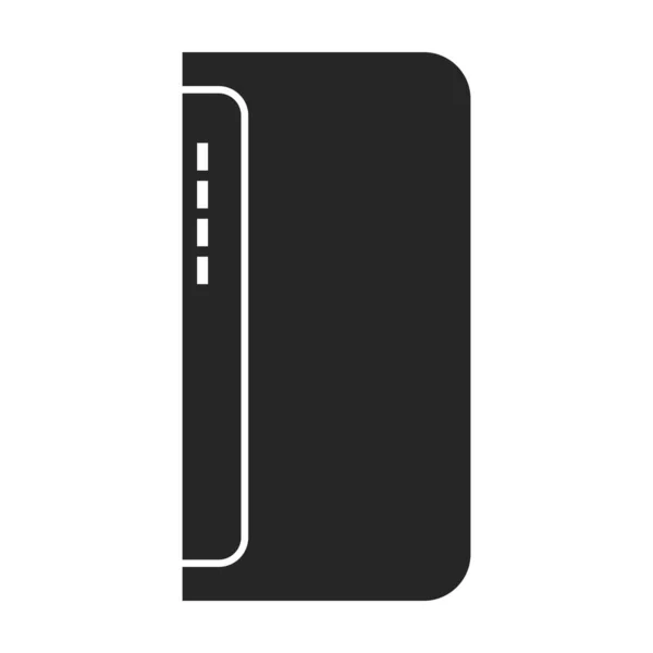 Powerbank Vektor icon.Black Vektor icon isoliert auf weißem Hintergrund Powerbank. — Stockvektor