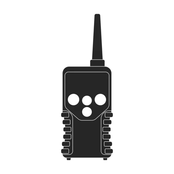 Walkie talkie vetor icon.Black vetor ícone isolado no fundo branco walkie talkie. —  Vetores de Stock