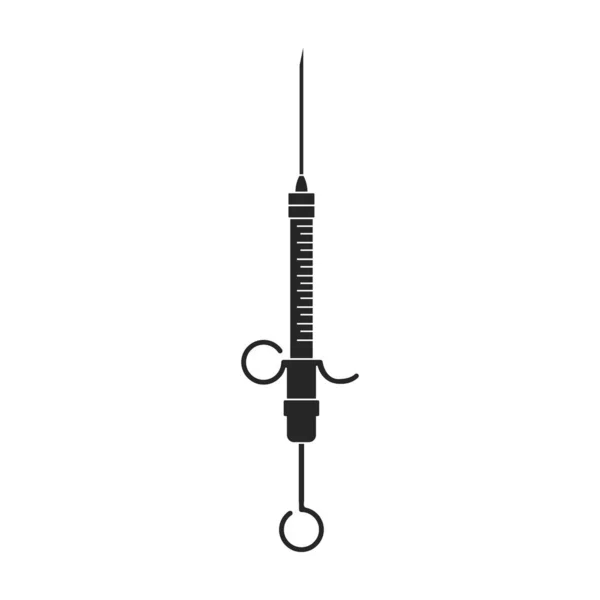 Zwarte vector pictogram geïsoleerd op witte achtergrond spuit. — Stockvector