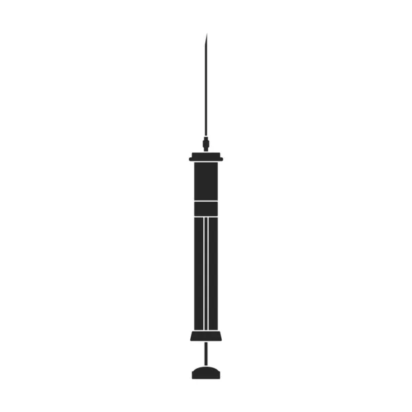 Zwarte vector pictogram geïsoleerd op witte achtergrond spuit. — Stockvector