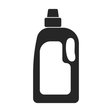 Deterjan vektör simgesi. Siyah vektör simgesi beyaz arkaplan deterjanı üzerinde izole edildi.