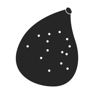 İncir vektör simgesi. Siyah vektör simgesi beyaz arkaplan inciri üzerinde izole edildi.