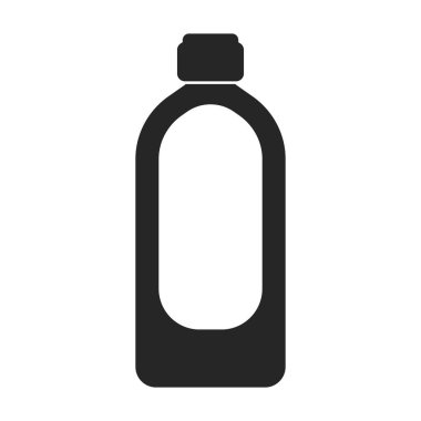 Deterjan vektör simgesi. Siyah vektör simgesi beyaz arkaplan deterjanı üzerinde izole edildi.