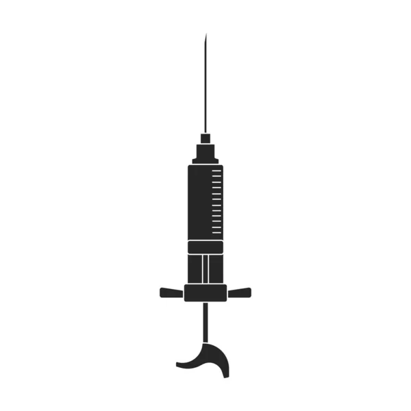 Zwarte vector pictogram geïsoleerd op witte achtergrond spuit. — Stockvector