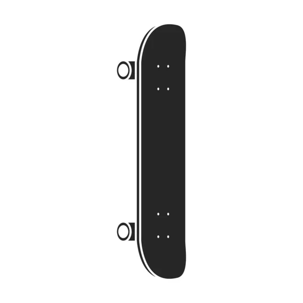 Skateboard διάνυσμα εικονίδιο μαύρο διάνυσμα απομονώνονται σε λευκό φόντο skateboard. — Διανυσματικό Αρχείο