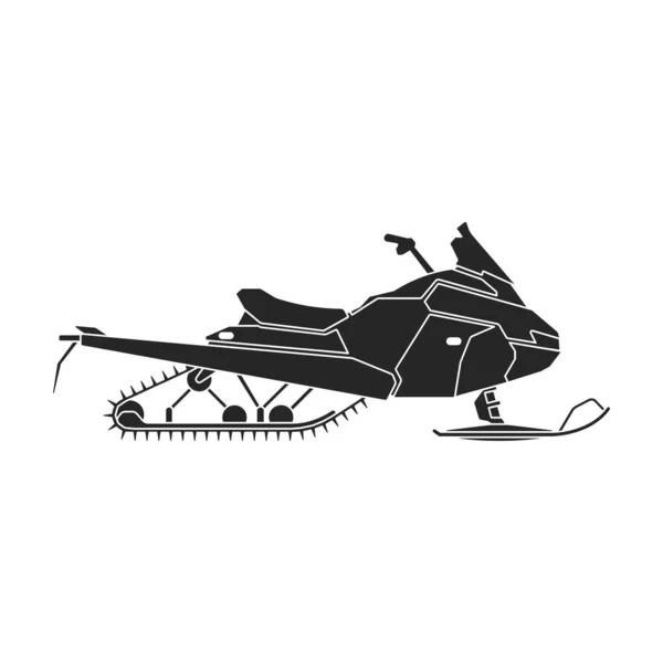 Ícone vetor Snowmobile icon.Black vetor isolado no fundo branco snowmobile. —  Vetores de Stock