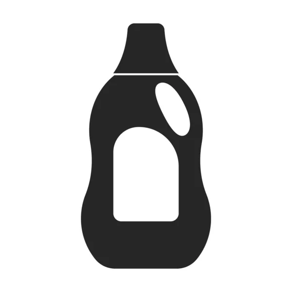 Icona vettoriale nera isolata su detergente di fondo bianco . — Vettoriale Stock