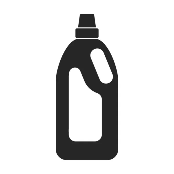 Ikona wektora detergentu Ikona wektora czarnego izolowana na białym tle detergentu. — Wektor stockowy