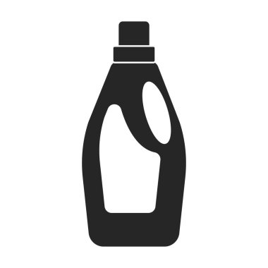 Deterjan vektör simgesi. Siyah vektör simgesi beyaz arkaplan deterjanı üzerinde izole edildi.