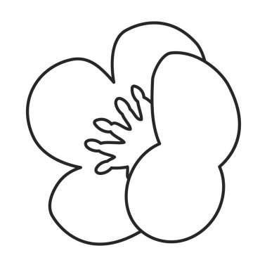 Armut vektör simgesi. Beyaz armut üzerinde izole edilmiş taslak vektör simgesi.