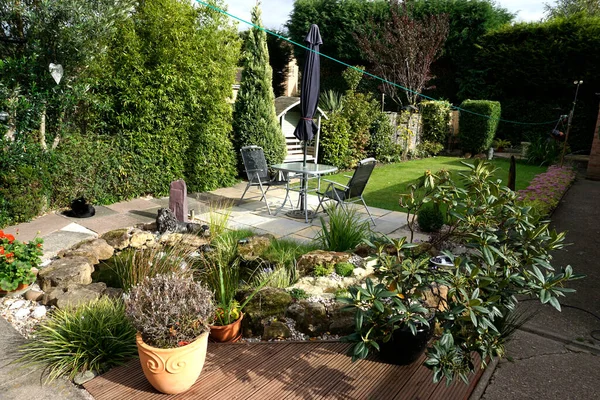 Residential back garden example