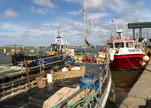 Fishing Boats Moored Quayside — Stock Photo, Image