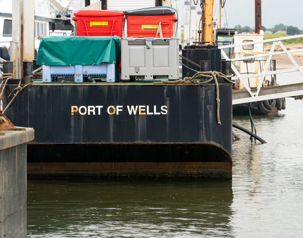 Docked Work Barge Example — Stock Photo, Image