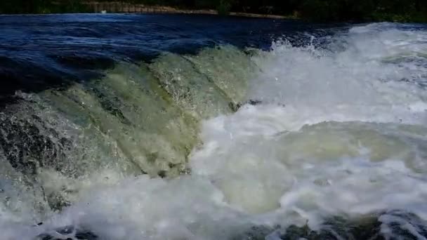 Água Branca Rio Corredeiras Câmera Lenta — Vídeo de Stock
