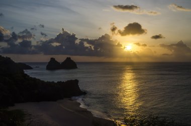 Fernando de Noronha Brezilya günbatımı