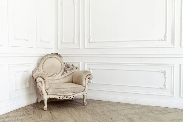 Aristocratic chair in classic interior — Stock Photo, Image