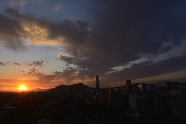 muhteşem gün batımı bulutlar