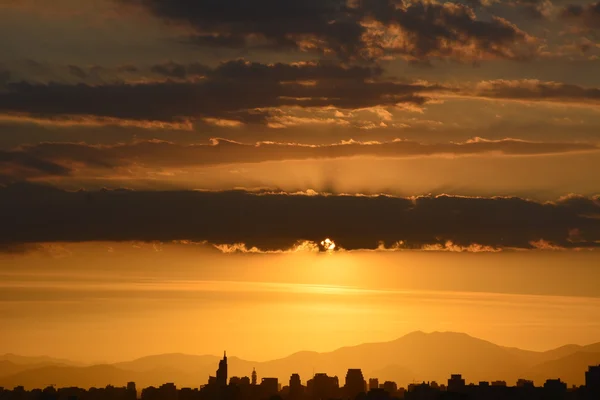 Nubes del atardecer en Chile — Foto de Stock