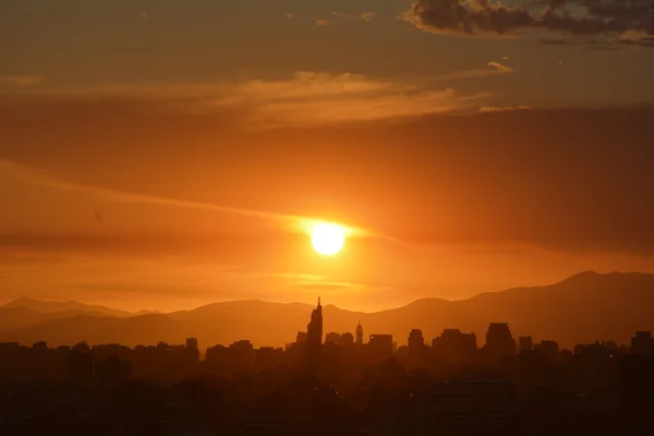 Nubes de puesta de sol increíble — Foto de Stock