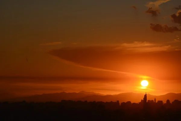 Nubes de puesta de sol increíble — Foto de Stock