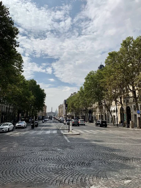 Europäische Stadtstraßen Bei Sonnenuntergang — Stockfoto