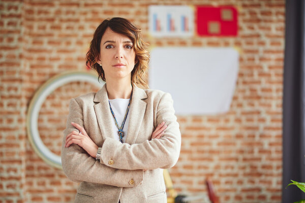 Elegant businesswoman at work