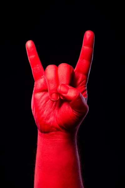 Красный жест — стоковое фото
