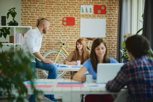 Employees in modern office — Stock Photo, Image