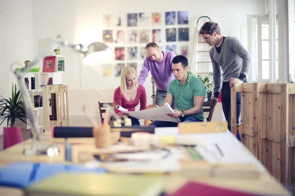 Architects in office — Stock Photo, Image