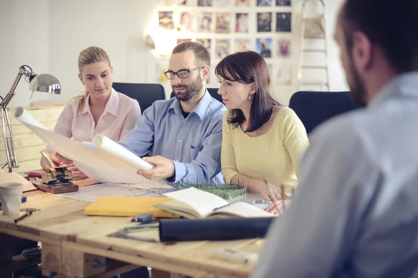 Architects in office — Stock Photo, Image